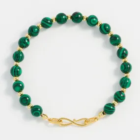 Estella Bartlett Malachite Infinity Bracelet