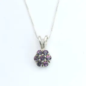 Flower Topaz Pendant - Mystic Topaz Necklace - Flower Necklace