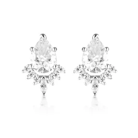 GEORGINI ICONIC BRIDAL PENELOPE EARRING SILVER