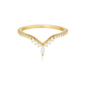 Georgini Rock Star Tiara Gold Ring - 7