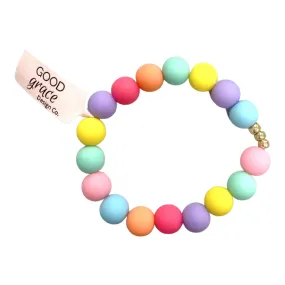 Girls Bracelet Single - Rainbow Brite Bubblegum