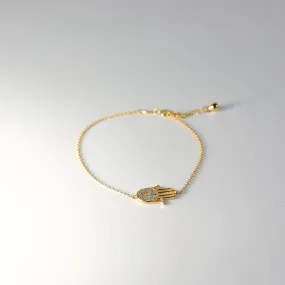 Gold Hamsa Hand Bracelet Model-AB0675