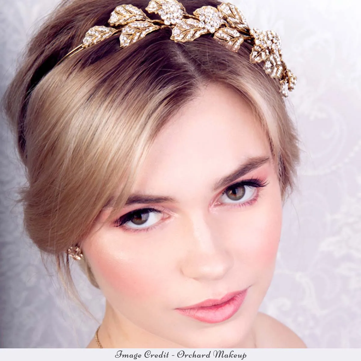 Gold Leaf Side Tiara