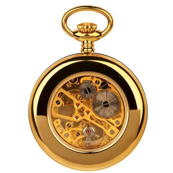 Gold Mechanical Pocket Watch for Men & Women – Classic Unisex Style