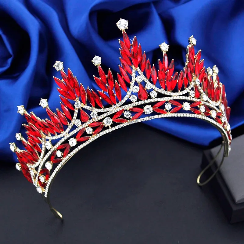 Gorgeous Baroque Tiara Crowns for Weddings Pageant Prom Hair Accessory