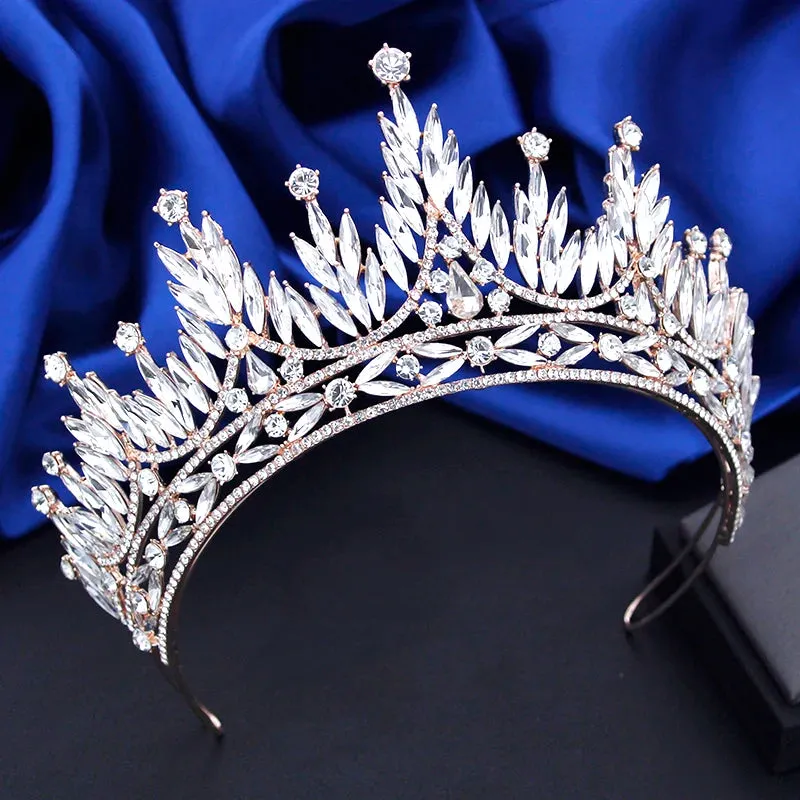 Gorgeous Baroque Tiara Crowns for Weddings Pageant Prom Hair Accessory