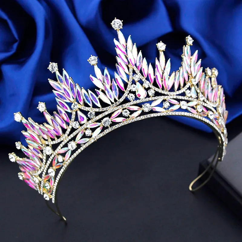 Gorgeous Baroque Tiara Crowns for Weddings Pageant Prom Hair Accessory