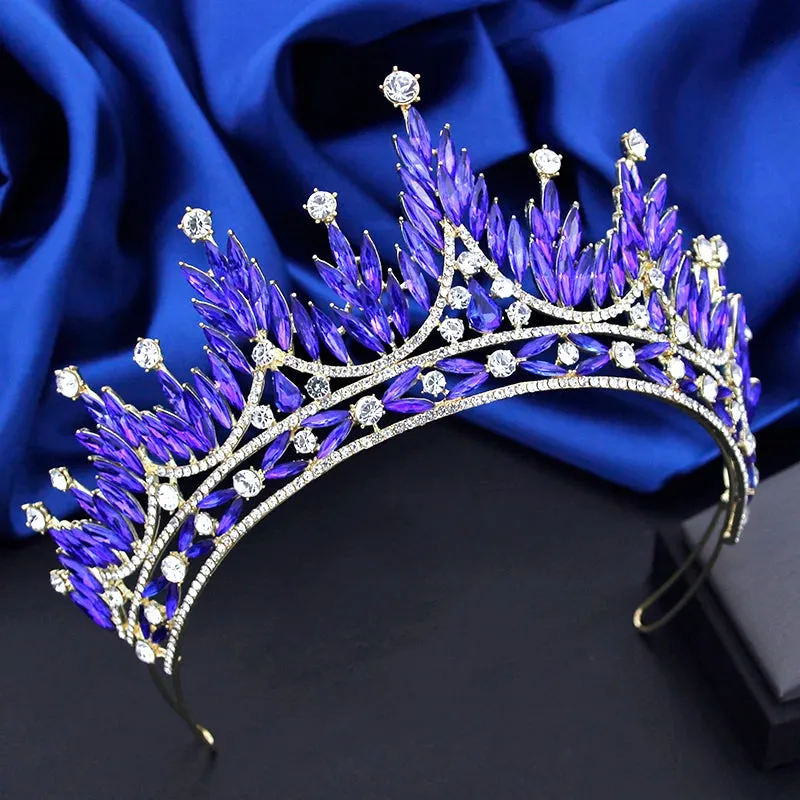 Gorgeous Baroque Tiara Crowns for Weddings Pageant Prom Hair Accessory