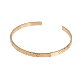 Heart Outline Bangle