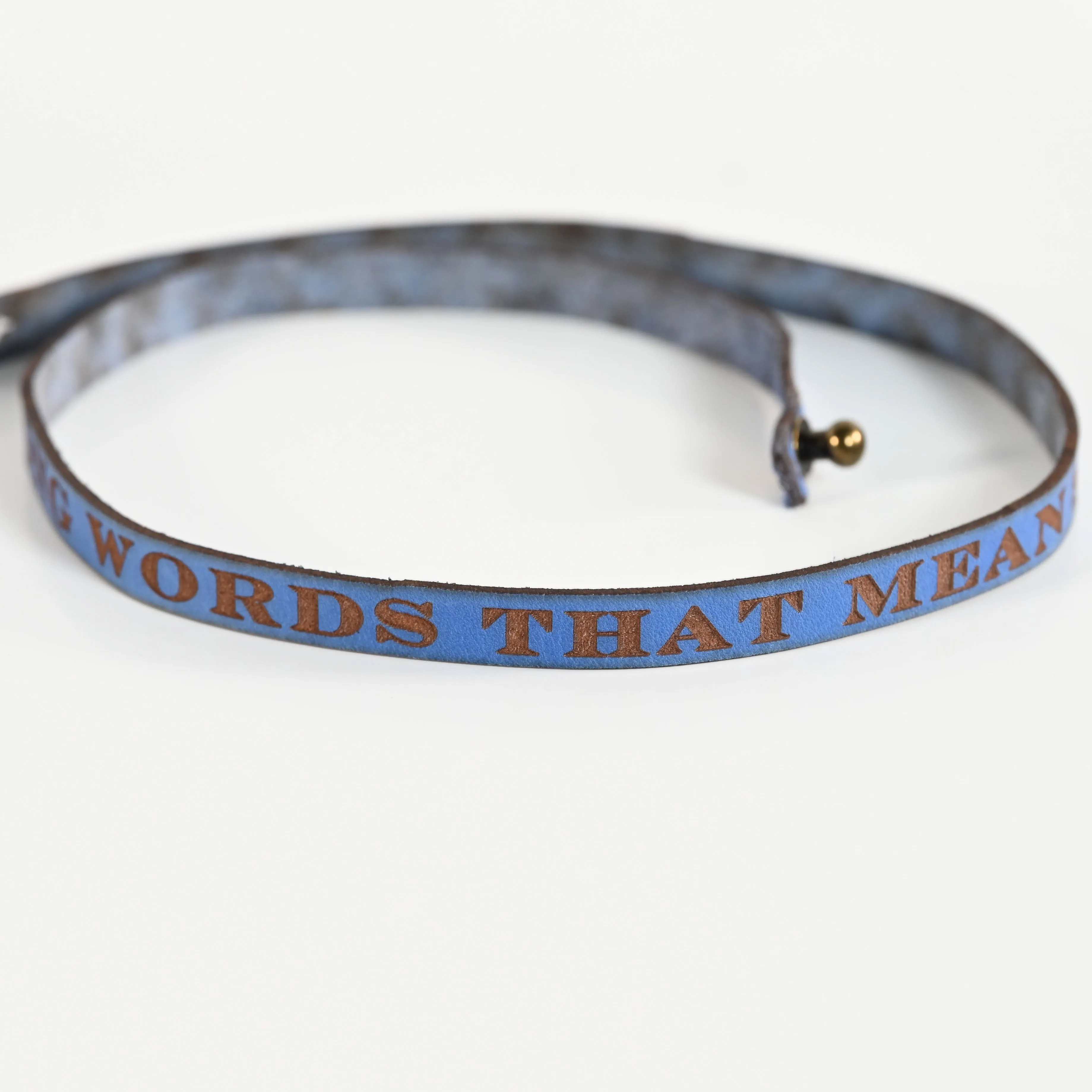 Jo March Leather Quote Bracelet