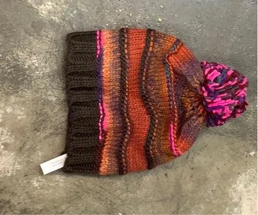 Knit Campfire Beanie with Pom Pom 5090