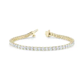 Lab Diamond Tennis Bracelet 14K Yellow Gold