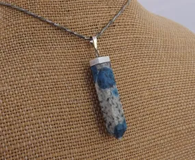 Lapis Lazuli? Gemstone & Sterling Silver Pendant Necklace