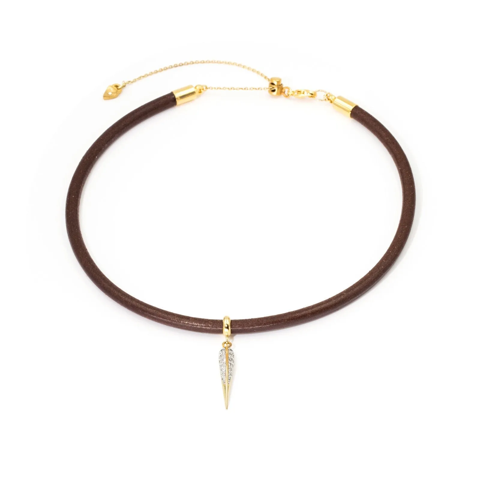 Leather Phoenix Choker