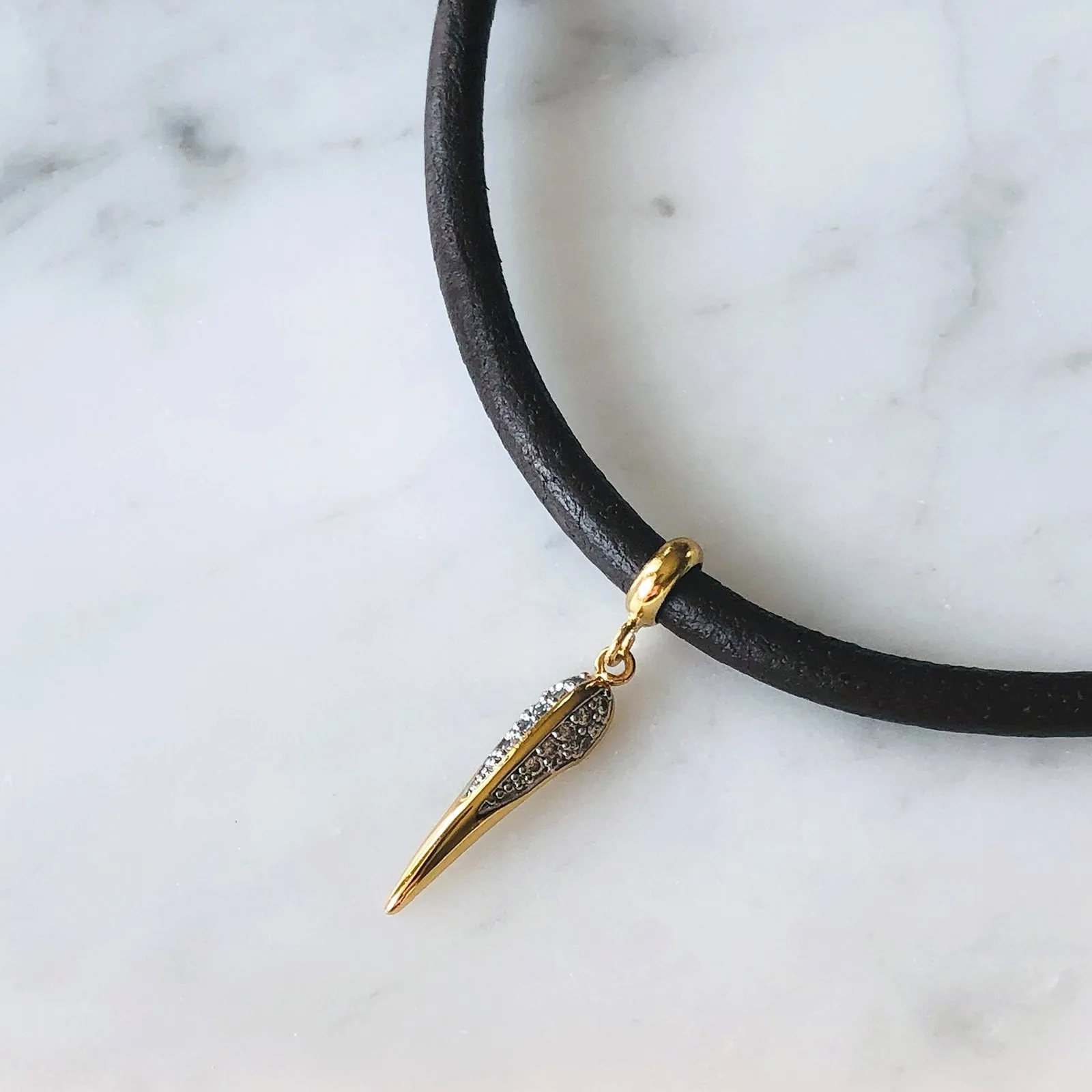 Leather Phoenix Choker