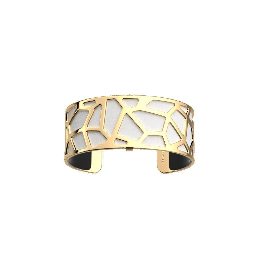 LES GEORGETTES BY ALTESSE Girafe Bracelet 25mm, Gold Finishing - Black / White