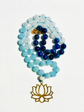 Lotus Half Mala Necklace