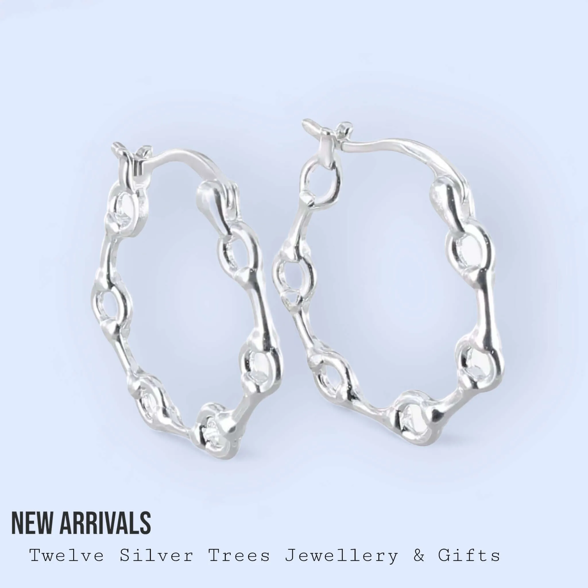 Mini Snaffle Sterling Silver Stud or Hoop Earrings