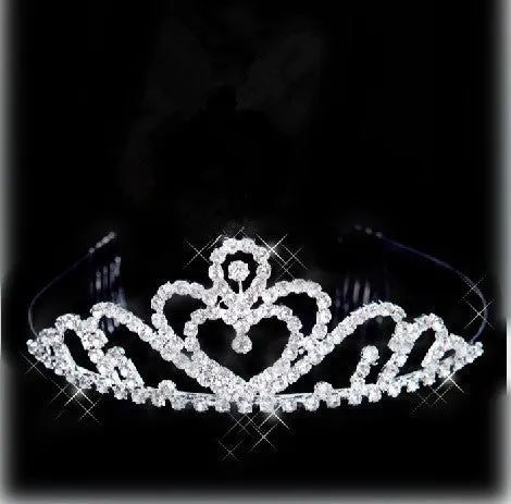 New Fashion Princess Bride rhinestone crystal tiara crown wedding accessories