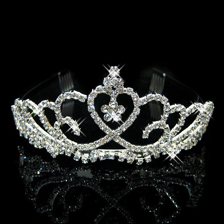 New Fashion Princess Bride rhinestone crystal tiara crown wedding accessories