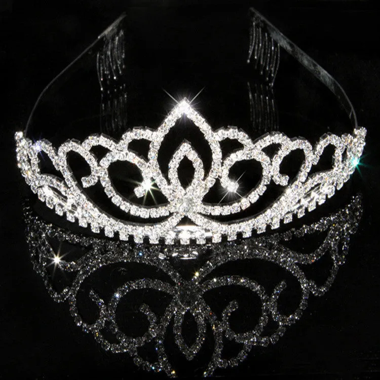 New Fashion Princess Bride rhinestone crystal tiara crown wedding accessories