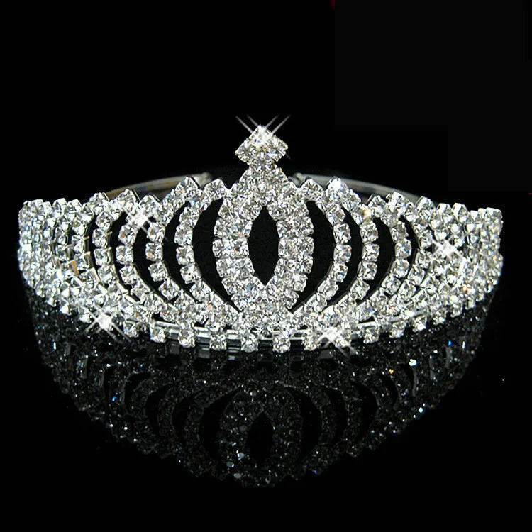 New Fashion Princess Bride rhinestone crystal tiara crown wedding accessories