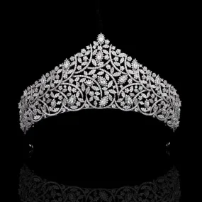 New Luxury Cubic Zirconia Princess Tiara Wedding Bridal Crown HairJewelry wedding Dress AccessoriesTR00094