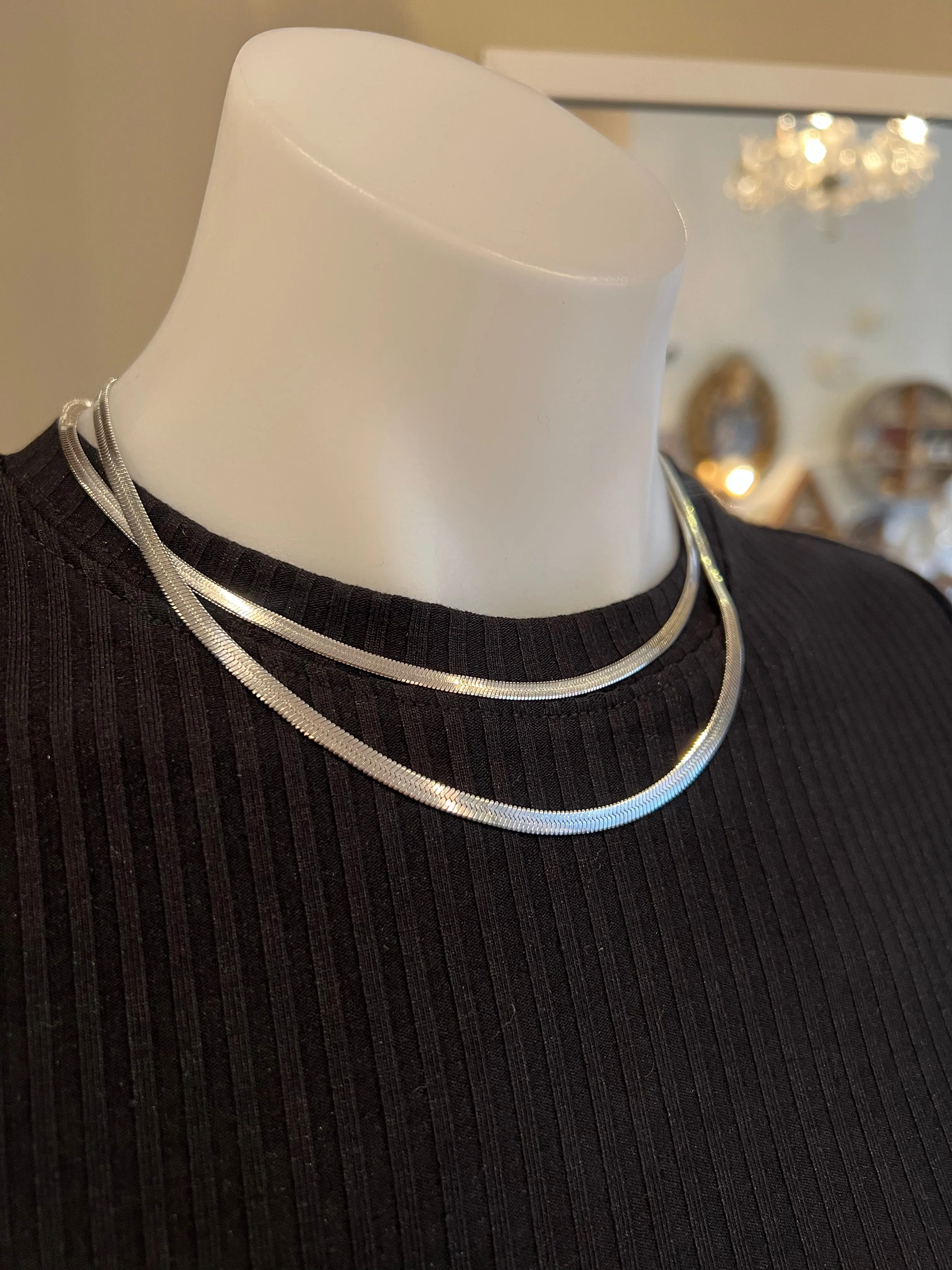 Nuance Silver River Chain Necklace