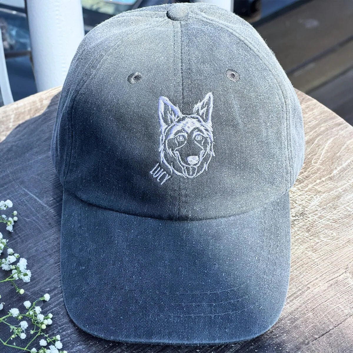 Personalized Dog Hat with Custom Embroidered Photo - Unique Dog Lover Gift Idea