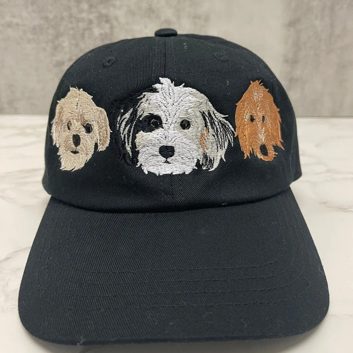 Personalized Dog Hat with Custom Embroidered Photo - Unique Dog Lover Gift Idea