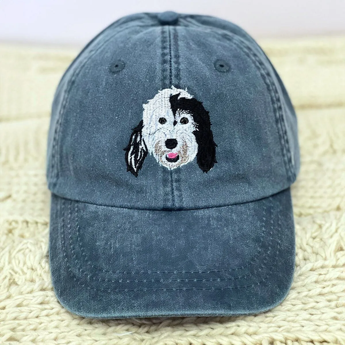 Personalized Dog Hat with Custom Embroidered Photo - Unique Dog Lover Gift Idea