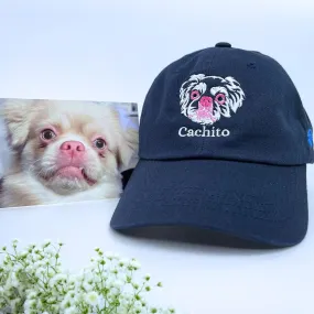 Personalized Dog Hat with Custom Embroidered Photo - Unique Dog Lover Gift Idea