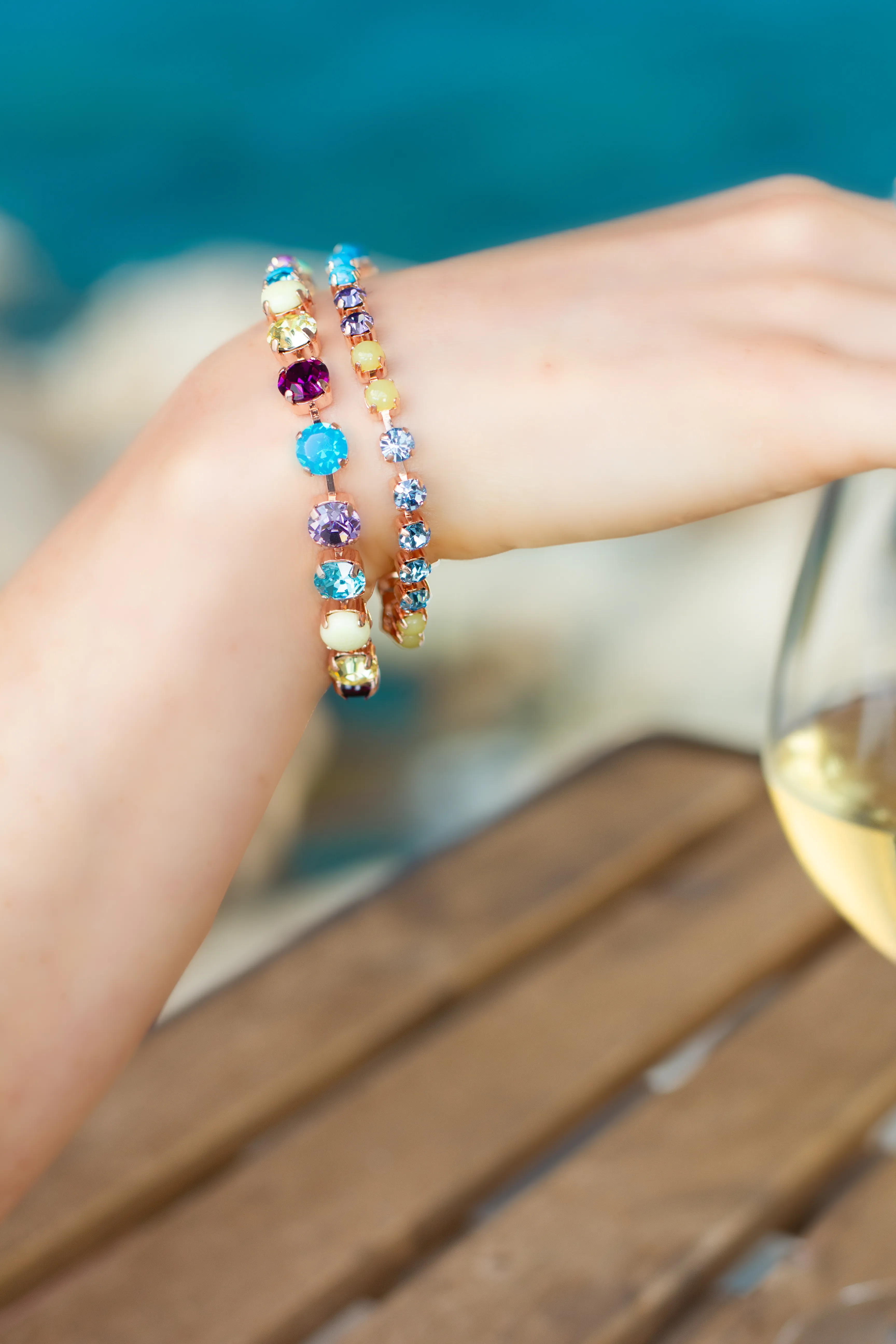 Petite Everyday Bracelet in "Vineyard Veranda" - Rose Gold