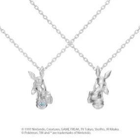 [[Pokémon]Glaceon & Pokéball necklace K18 white gold