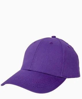 Purple Unisex 6-Panel Structured Twill Cap