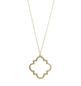 Quatrefoil Necklace - Gold