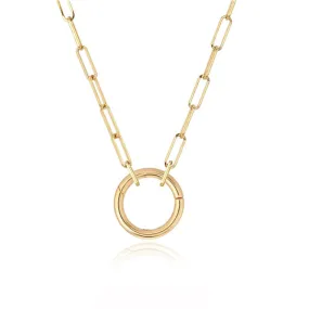 Rachel Reid Circle Carabiner & Paperclip Chain Necklace