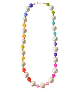 Rainbow Pearl Necklace