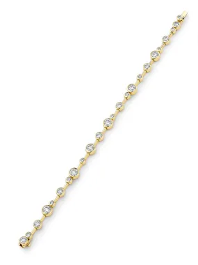 Raindance Large Yellow Gold Diamond Bracelet