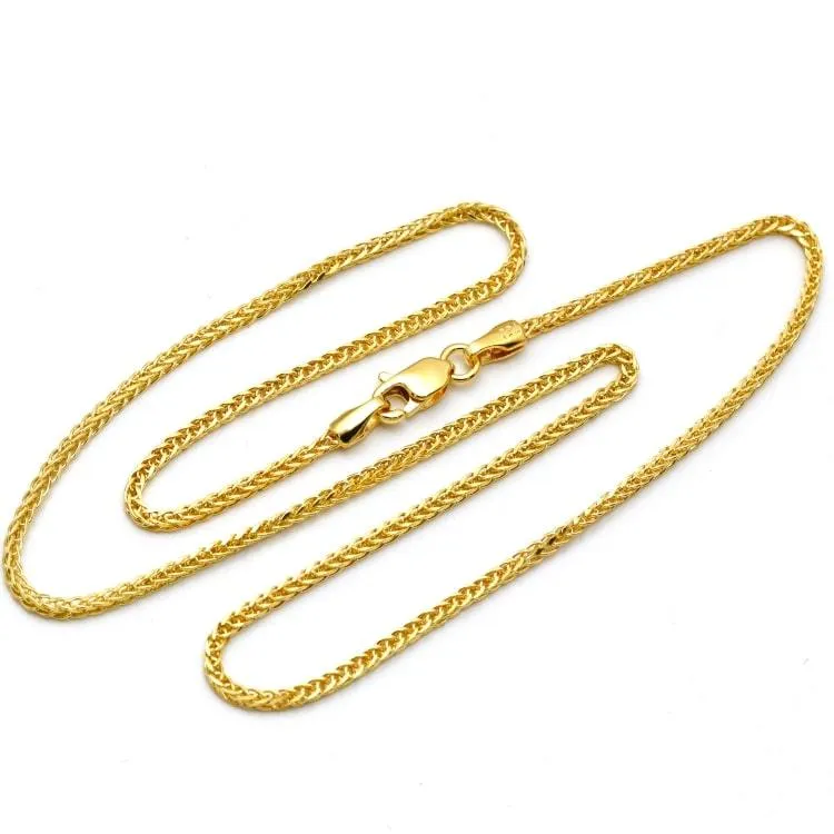 Real Gold Wide Wheat Chain HSPRTDK 4170 (40 C.M) CH1188