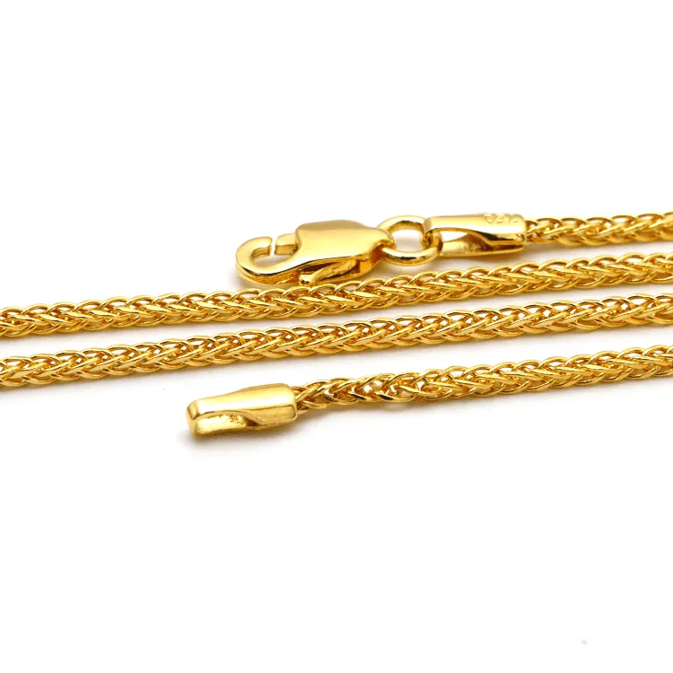 Real Gold Wide Wheat Chain HSPRTDK 4170 (40 C.M) CH1188