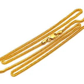 Real Gold Wide Wheat Chain HSPRTDK 4170 (40 C.M) CH1188