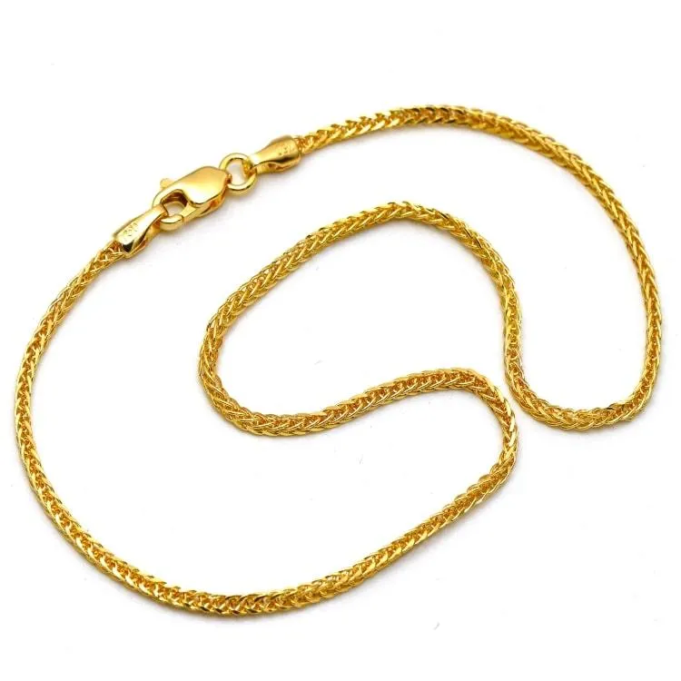 Real Gold Wide Wheat Chain HSPRTDK 4170 (40 C.M) CH1188