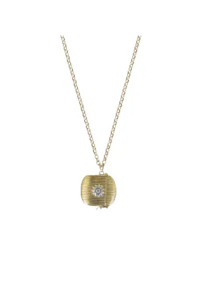 Ribbed Vesta Case Necklace