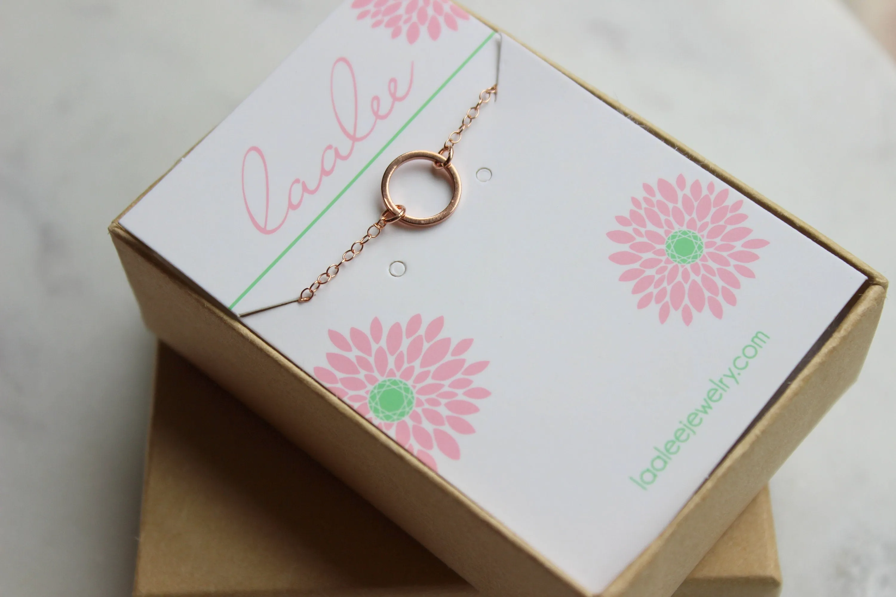 Rose Gold Circle Bracelet