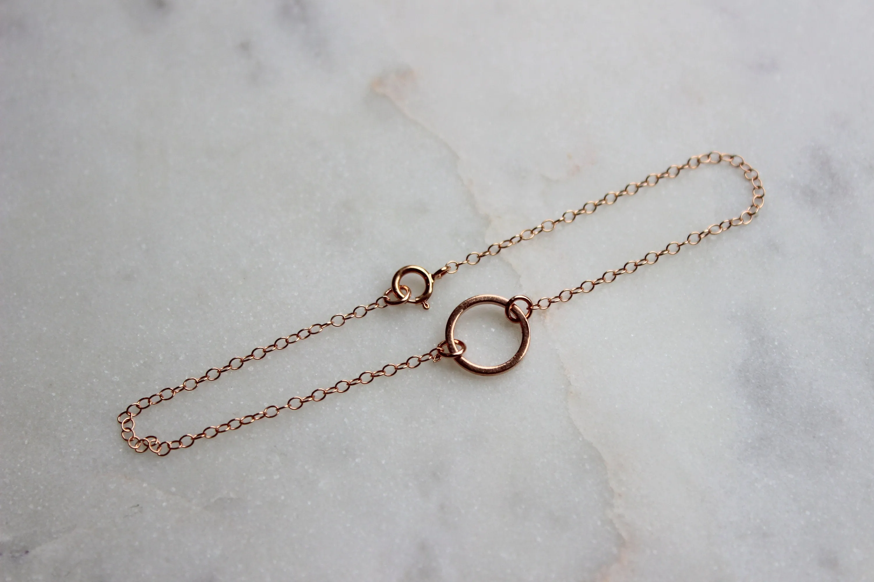 Rose Gold Circle Bracelet