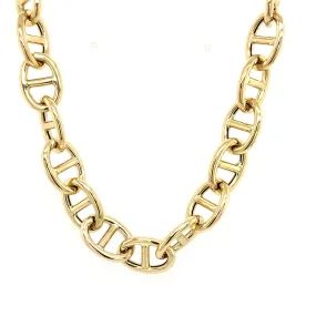 Rounded Anchor Chain Necklace