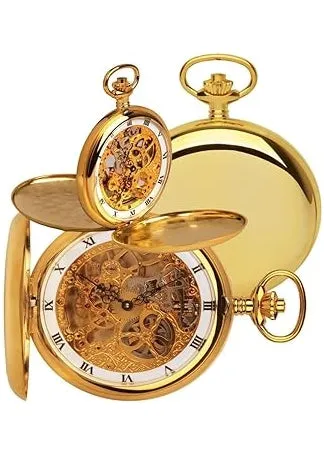 ROYAL LONDON POCKET WATCH MECHANICAL GOLD CASE 90016.02