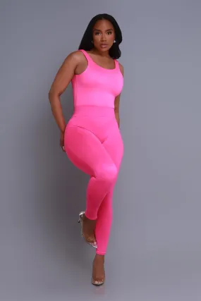 Second Skin Sculpting High Rise Leggings - Fuchsia