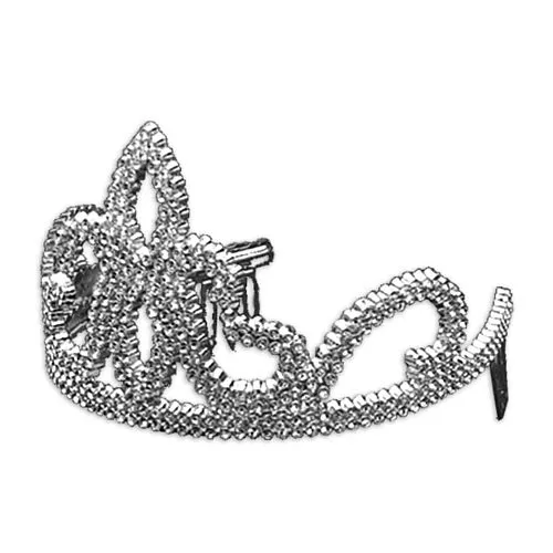 Silver Plastic Tiara